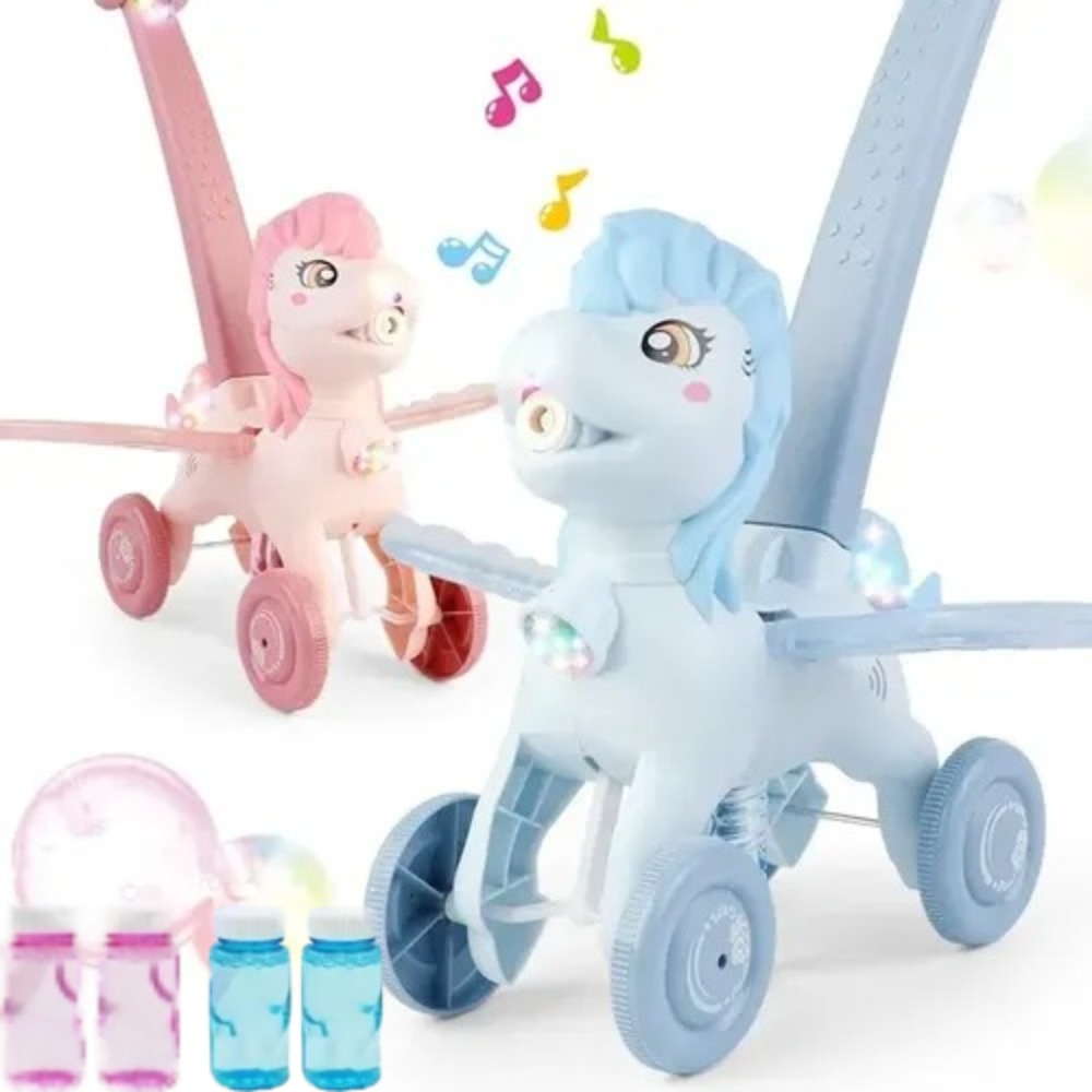Kids Outdoor Lawn Mower - Pony Bubble Lawn Mower for Kids