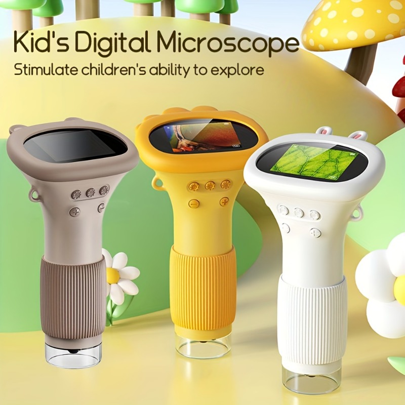 Kids Outdoor Microscope - Kids Digital Microscope 1000x Magnifier 200