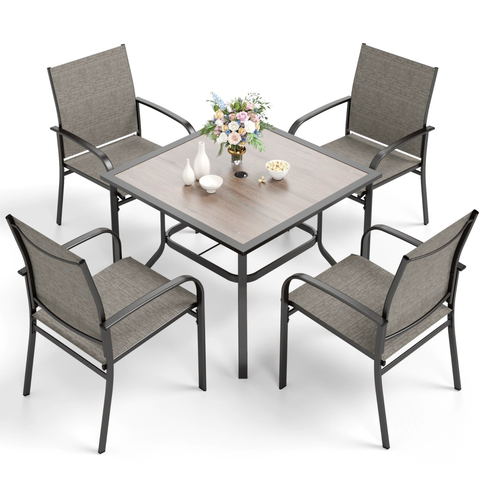Kids Outdoor Dining Set - 5 Piece Outdoor Dining Set Patio