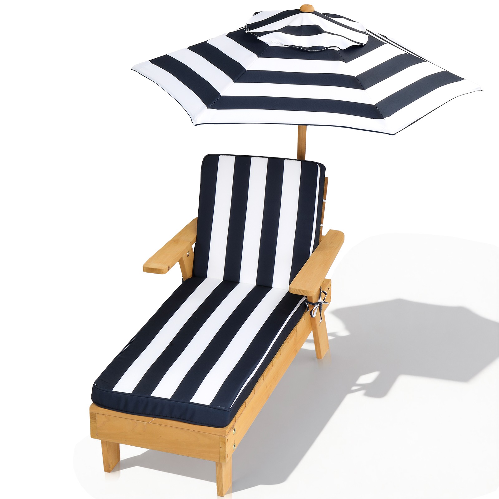 Kids Outdoor Umbrella With Stand - Kids Chaise Lounge Patio Lounge Chair