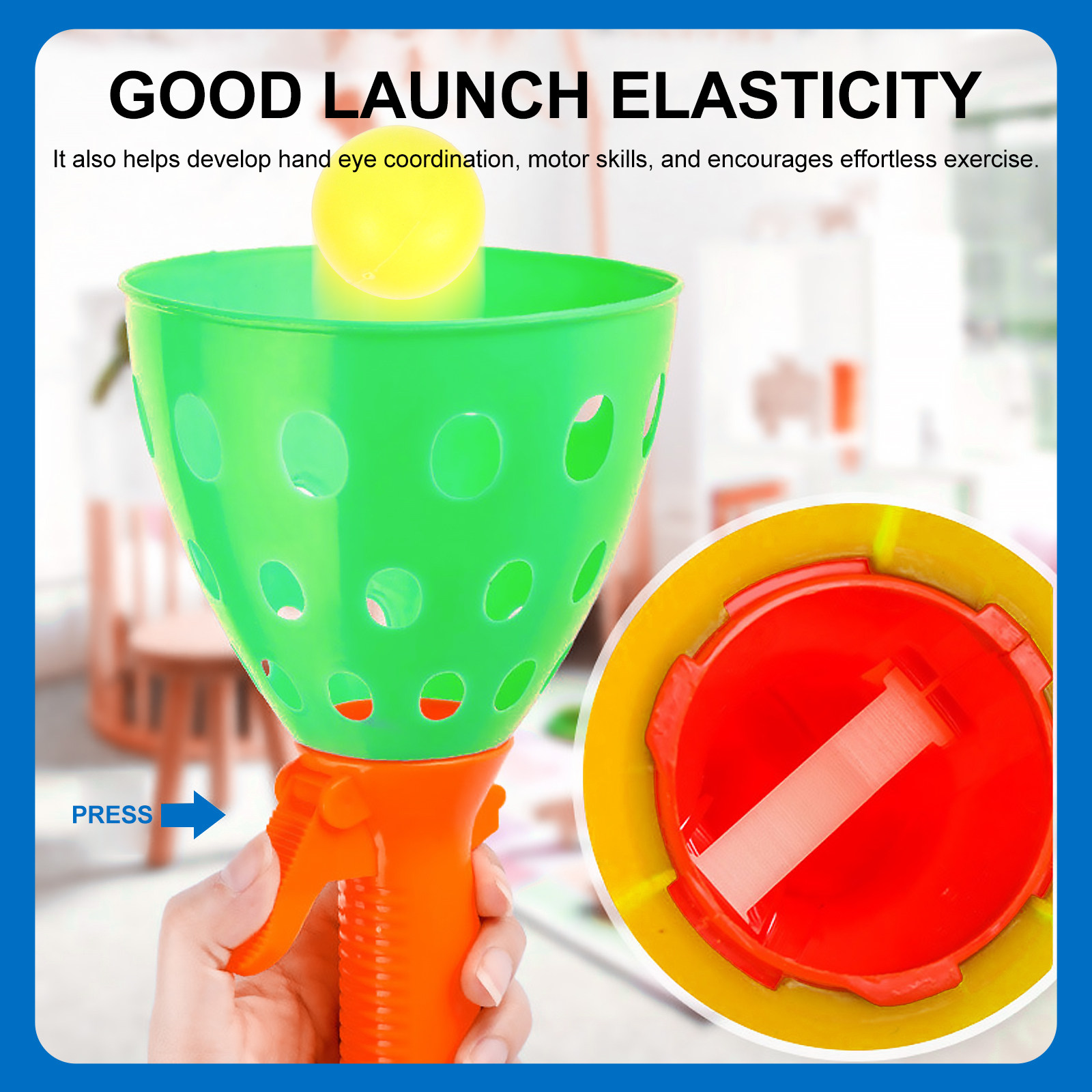 Kids Indoor Outdoor Games - Toss Ball Set Chuck Game For