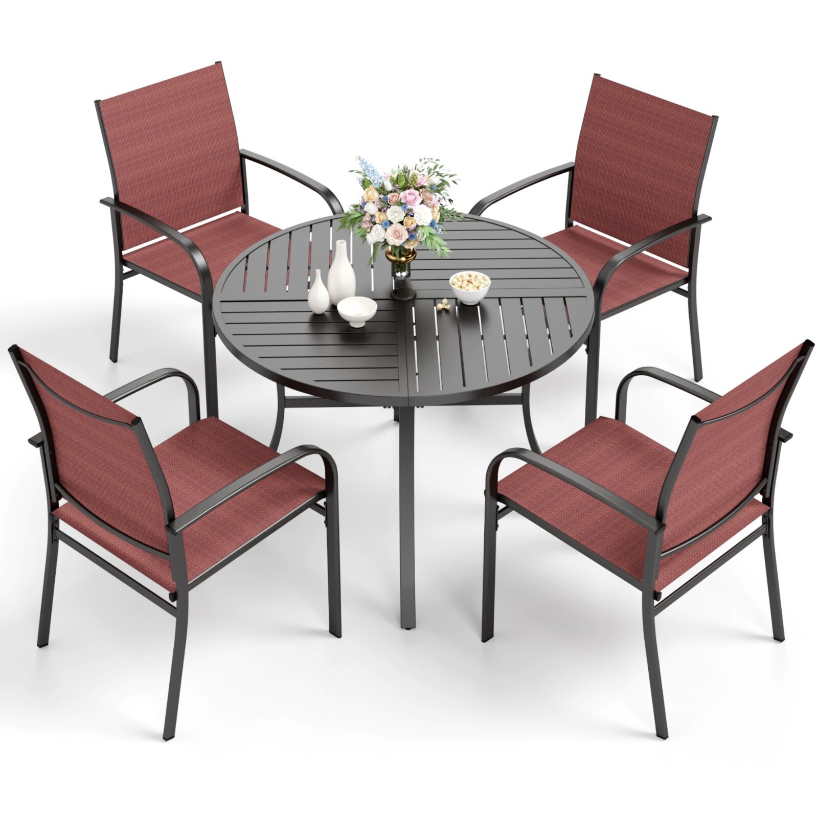 Kids Outdoor Dining Set - 5 Piece Outdoor Dining Set Patio