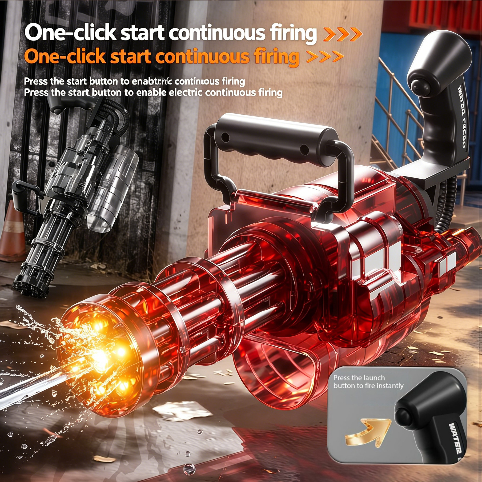 Kids Outdoor Storage - Children Simulated Firing Electric Water Gun