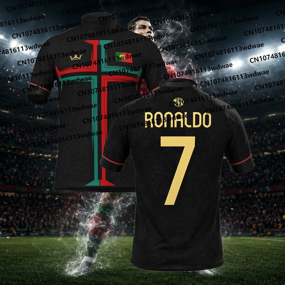 Kids Outdoor Activity Set - 2026 New Portuguesa Football Jersey Quick-Drying
