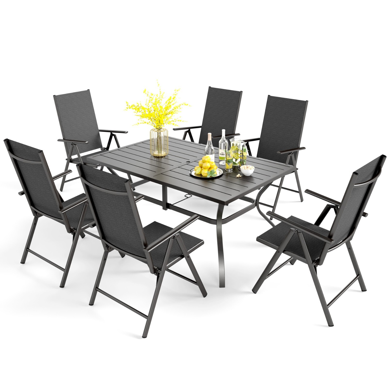 Kids Outdoor Dining Set - 7 Piece Outdoor Dining Set Patio