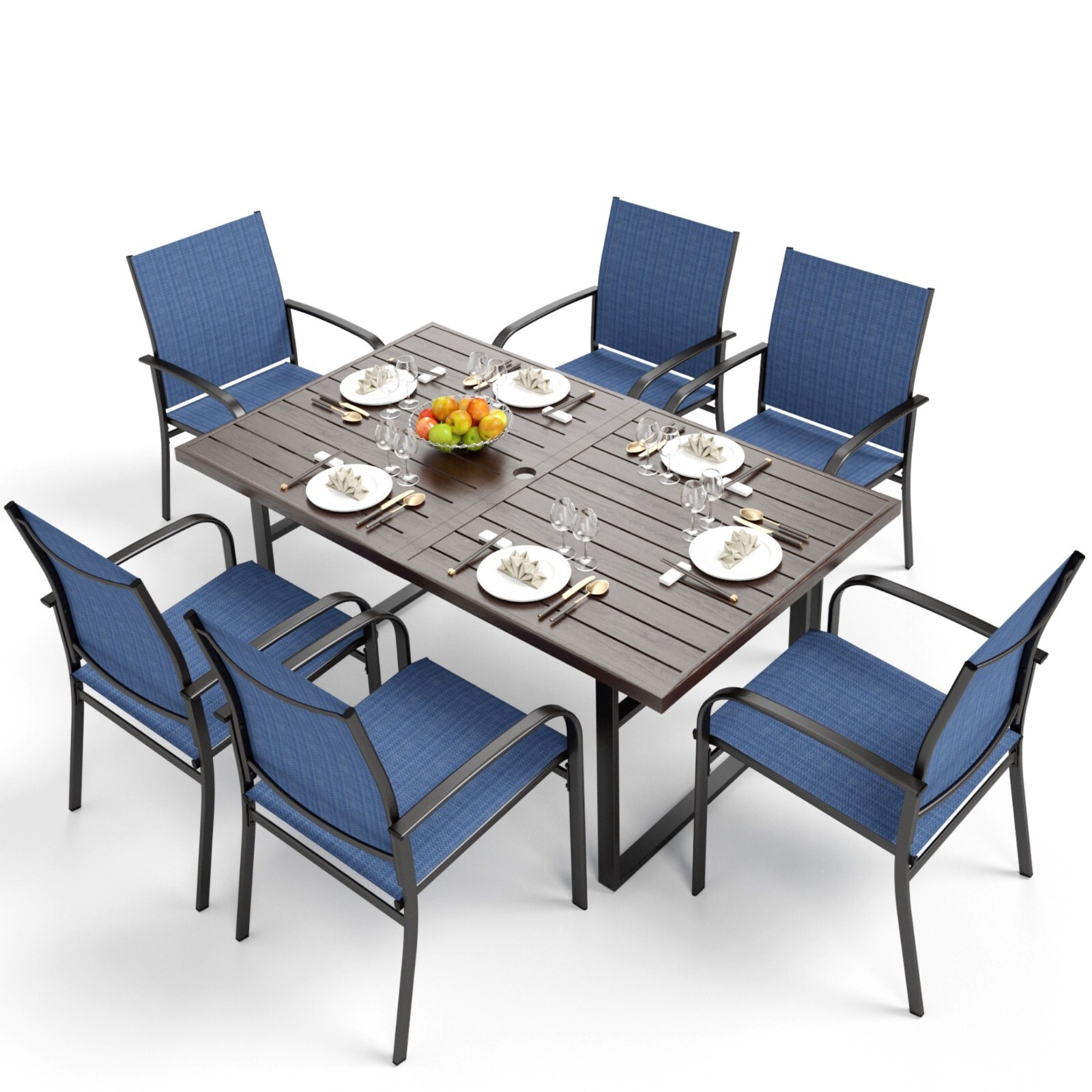 Kids Outdoor Dining Set - 7 Piece Outdoor Dining Set Patio