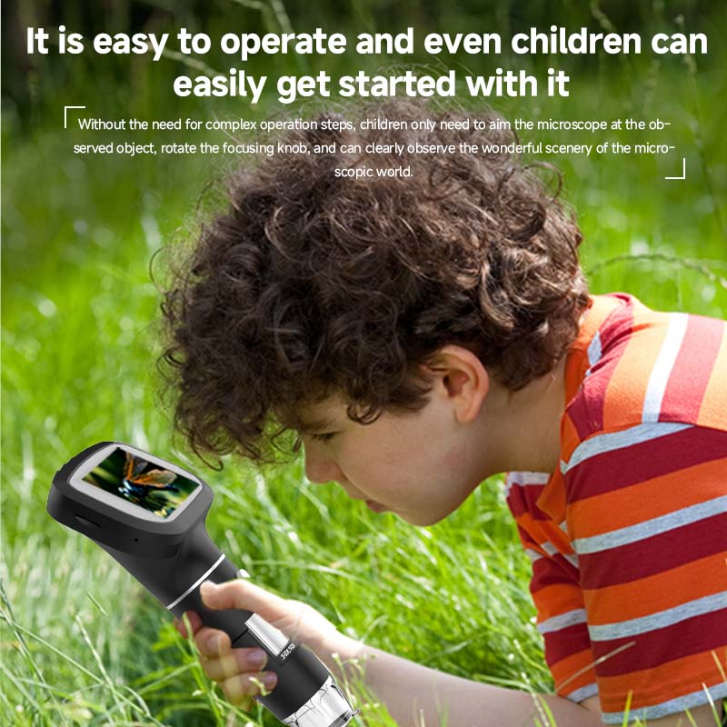 2.4 Inch Mini Microscope 1600X - Kids Outdoor Microscope review and price