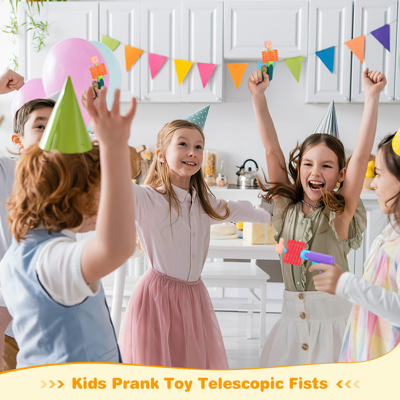 2Pcs Telescopic Spring Fists C - Kids Indoor Outdoor Games review and price