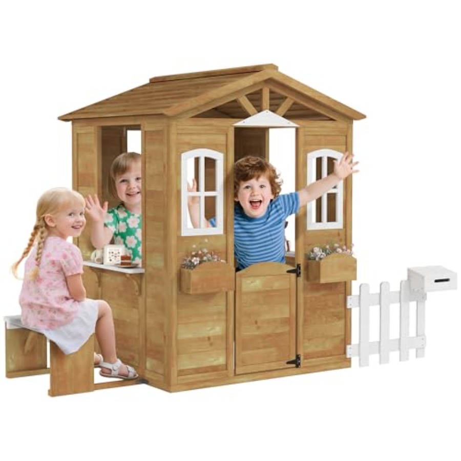 Outdoor playhouse for kids age - Kids Outdoor Nature Play review and price