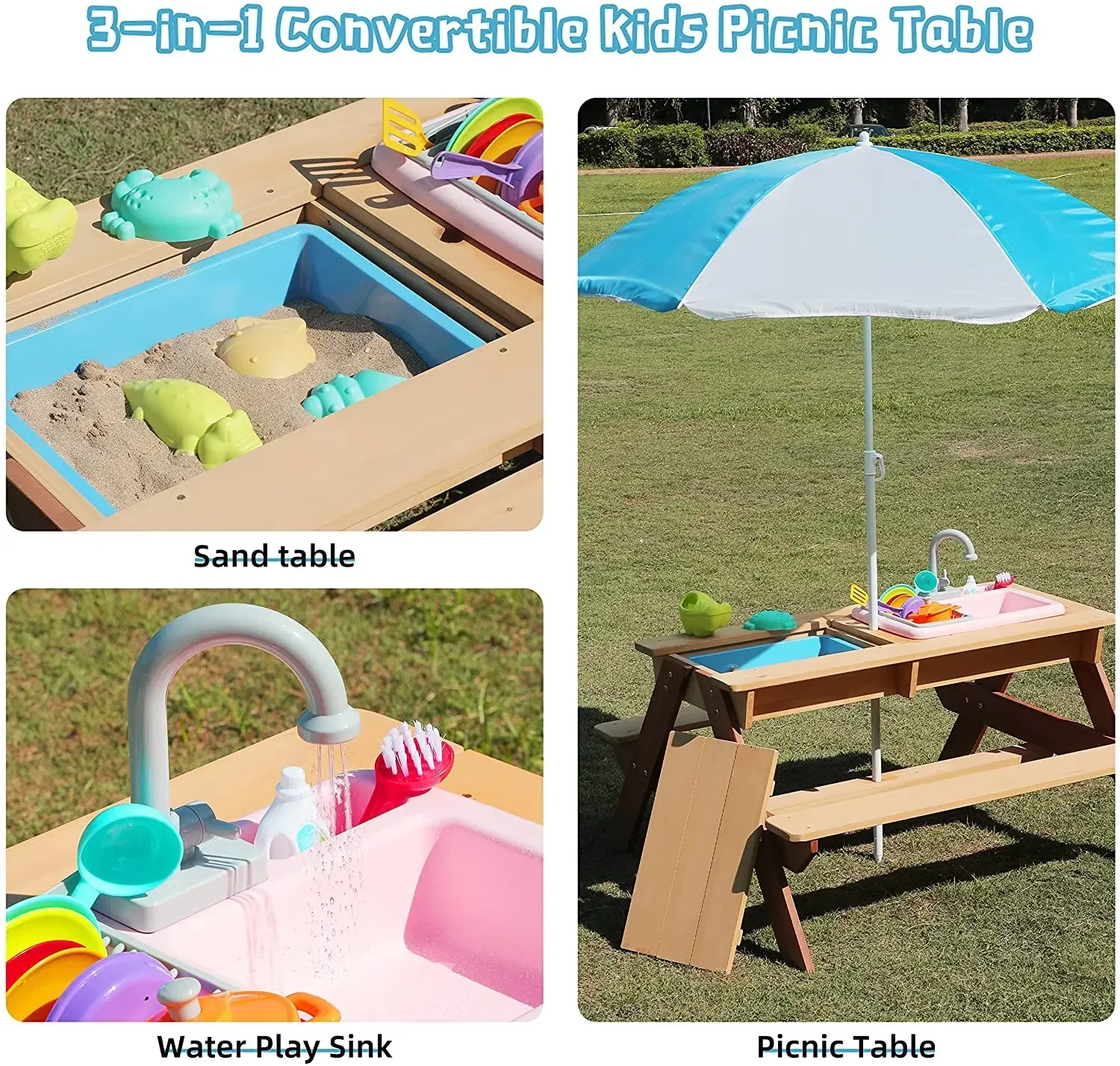 #Kids Picnic Table Outdoor Pat - Kids Outdoor Dining Set review and price