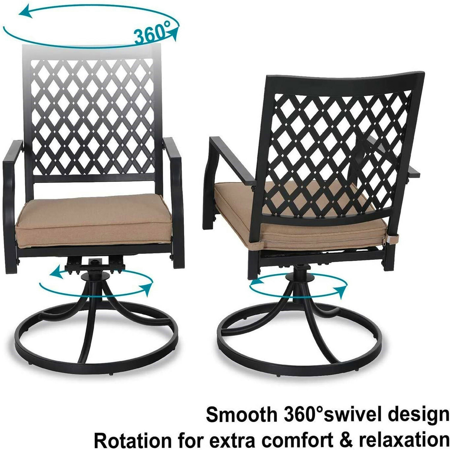 Patio Chair Set of 4 Swivel Di - Kids Outdoor Dining Set review and price