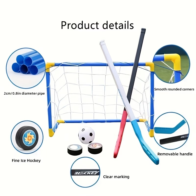 2 in 1 Kids Hockey & Soccer Go - Kids Outdoor Hockey Sticks review and price