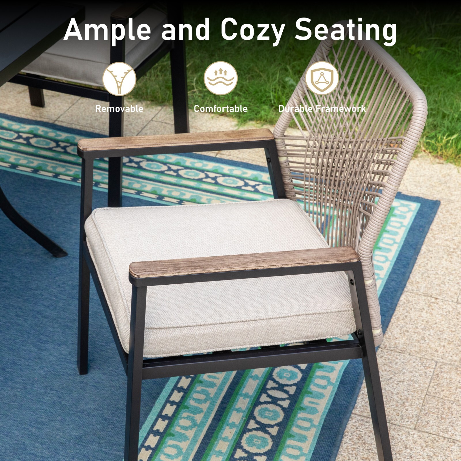 Patio Chairs Set of 6 Wicker R - Kids Outdoor Dining Set review and price