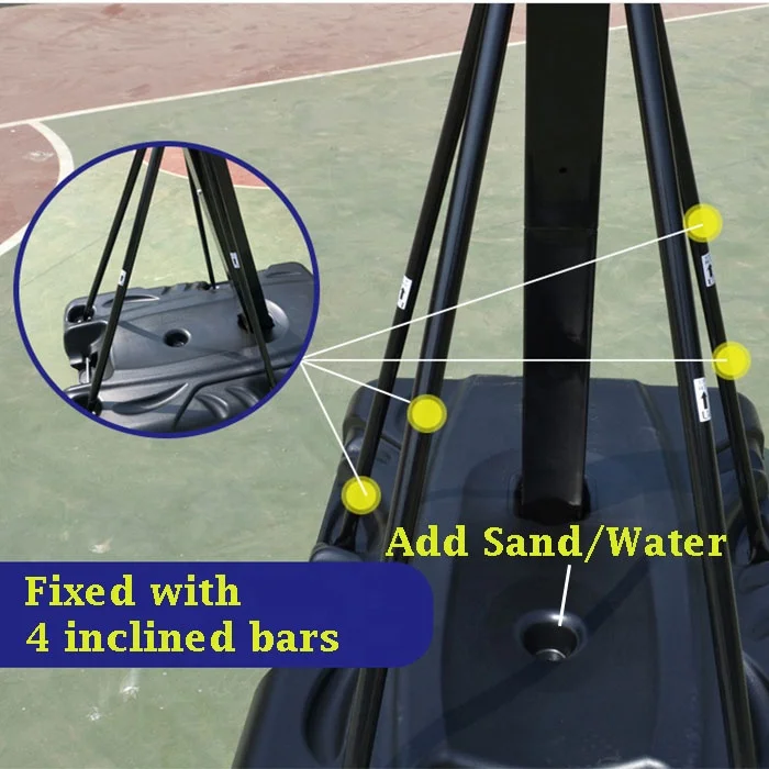 Mobile Basketball Stand Adjust - Basketball Hoop Outdoor review and price