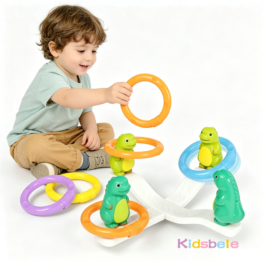 Kids Dinosaur Ring Toss Wobbly - Kids Indoor Outdoor Games review and price