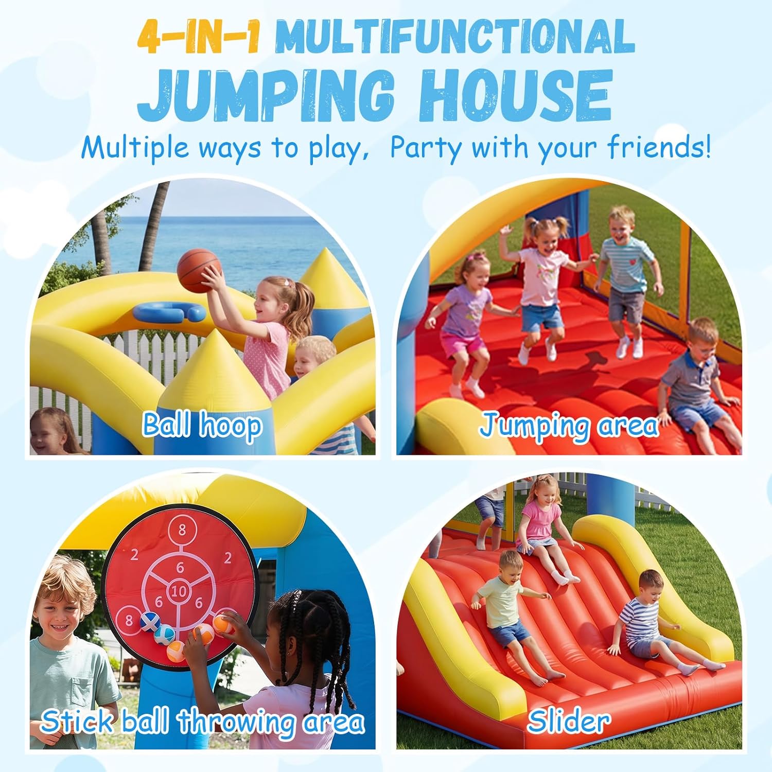 18.7x13 FT Inflatable Bounce C - Kids Outdoor Zone review and price