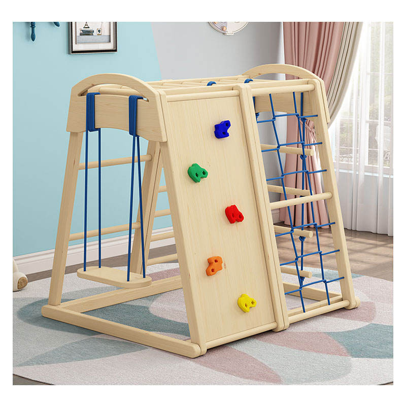 Indoor Outdoor Wooden Children - Kids Outdoor Gym Equipment review and price