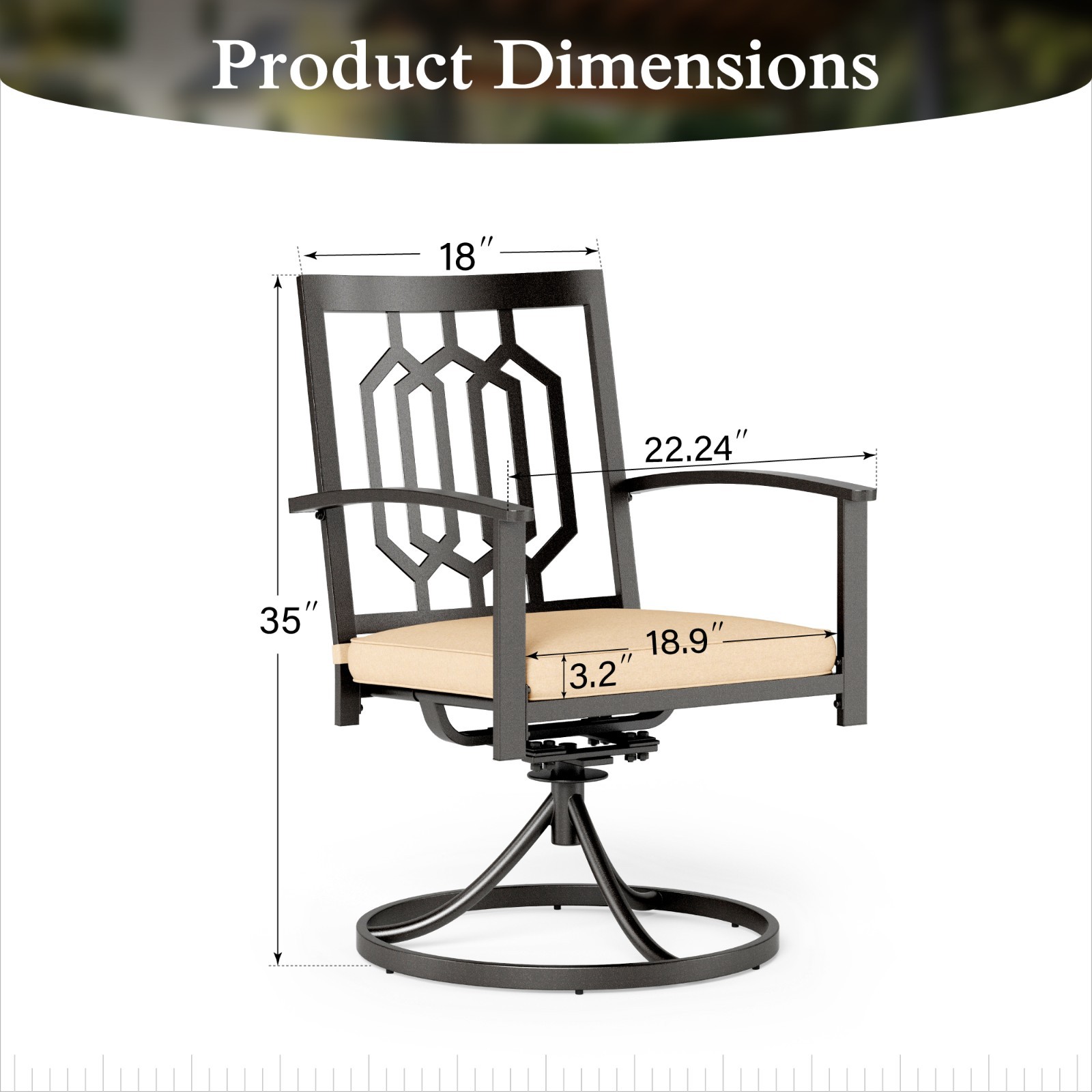 Swivel Outdoor Chairs Set of 2 - Kids Outdoor Dining Set review and price