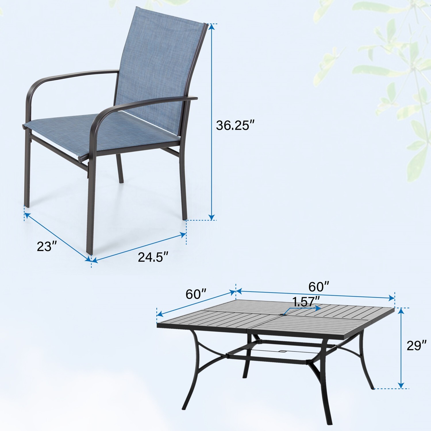 9 Piece Patio Furniture Set Ou - Kids Outdoor Dining Set review and price