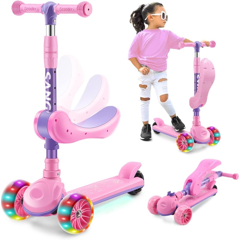 2-in-1 Kids Kick Scooter with  - Kids Outdoor Ride On review and price