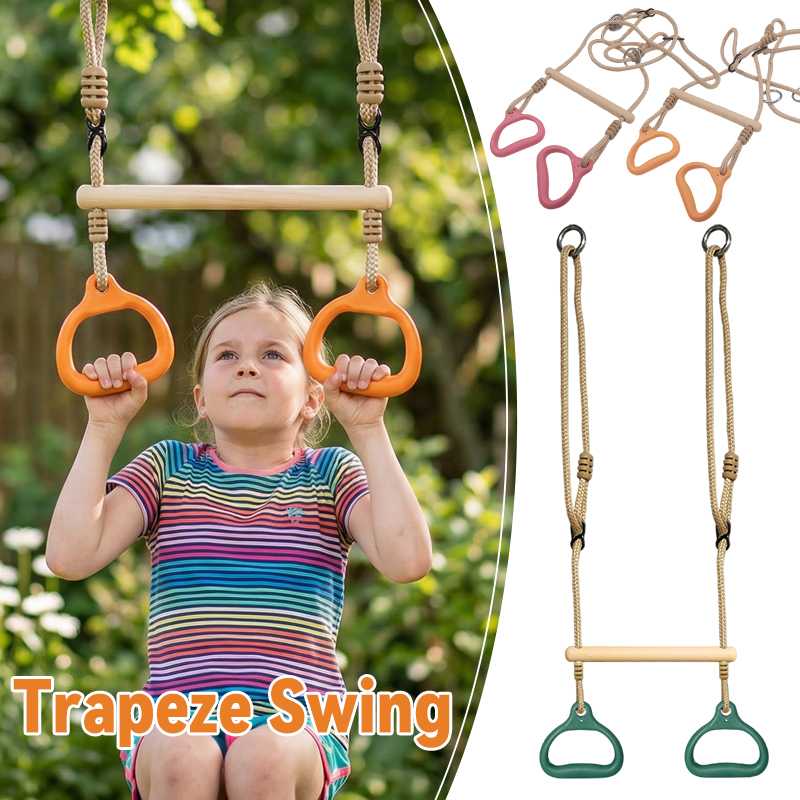 Montessori Trapeze Swing Set f - Kids Outdoor Gym Equipment review and price