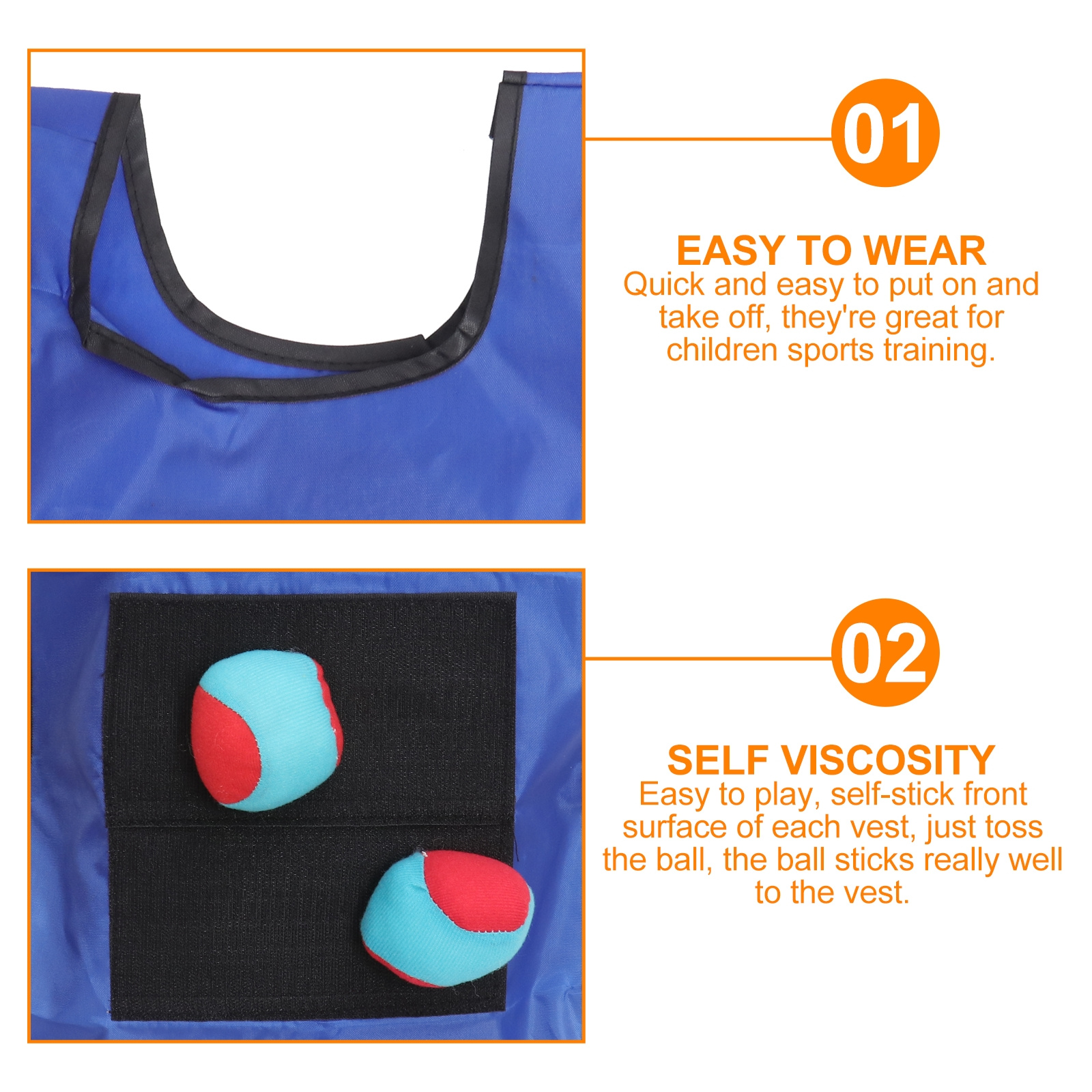 Small Blue Sticky Ball Vest Du - Kids Outdoor Vest review and price