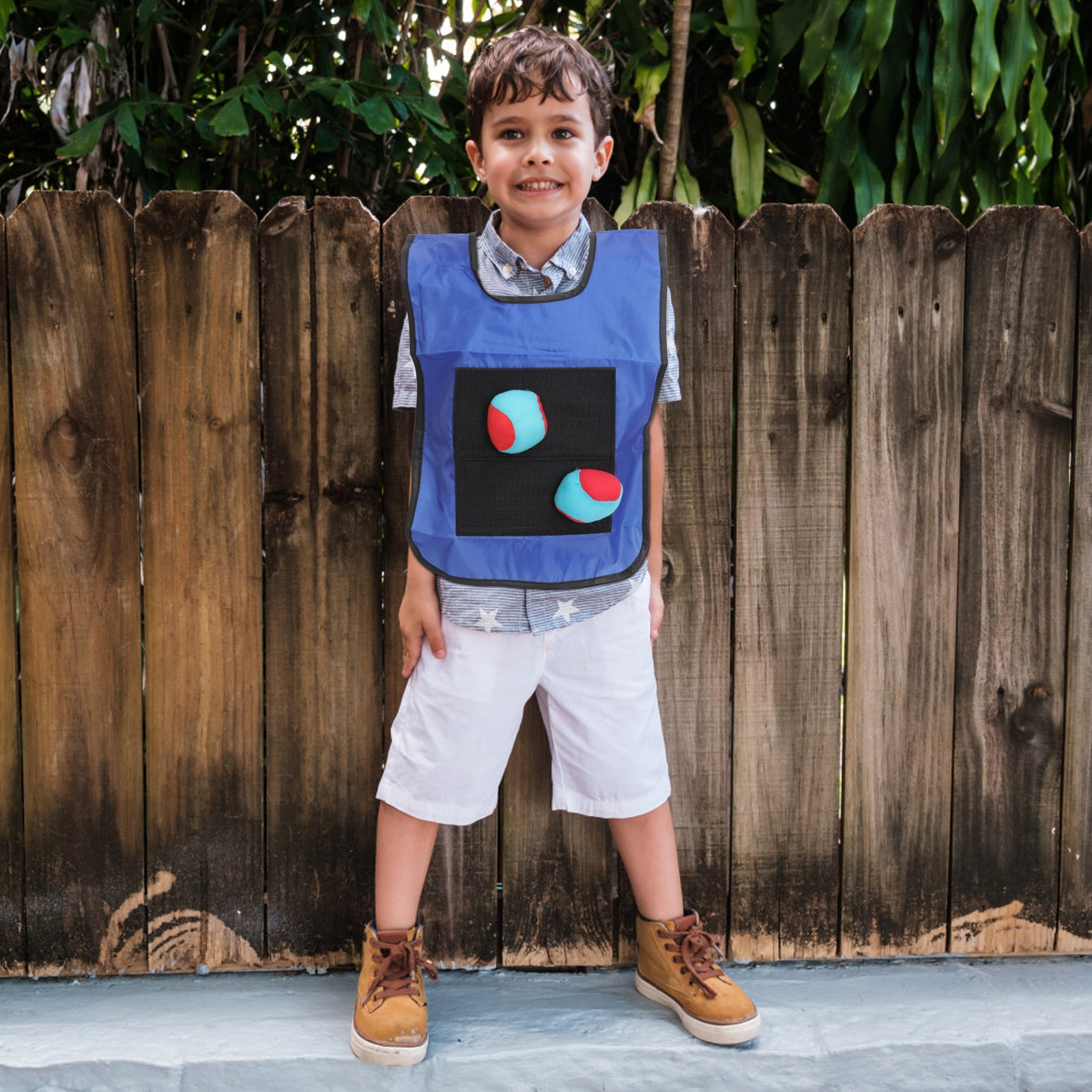 Small Blue Sticky Ball Vest Du - Kids Outdoor Vest review and price