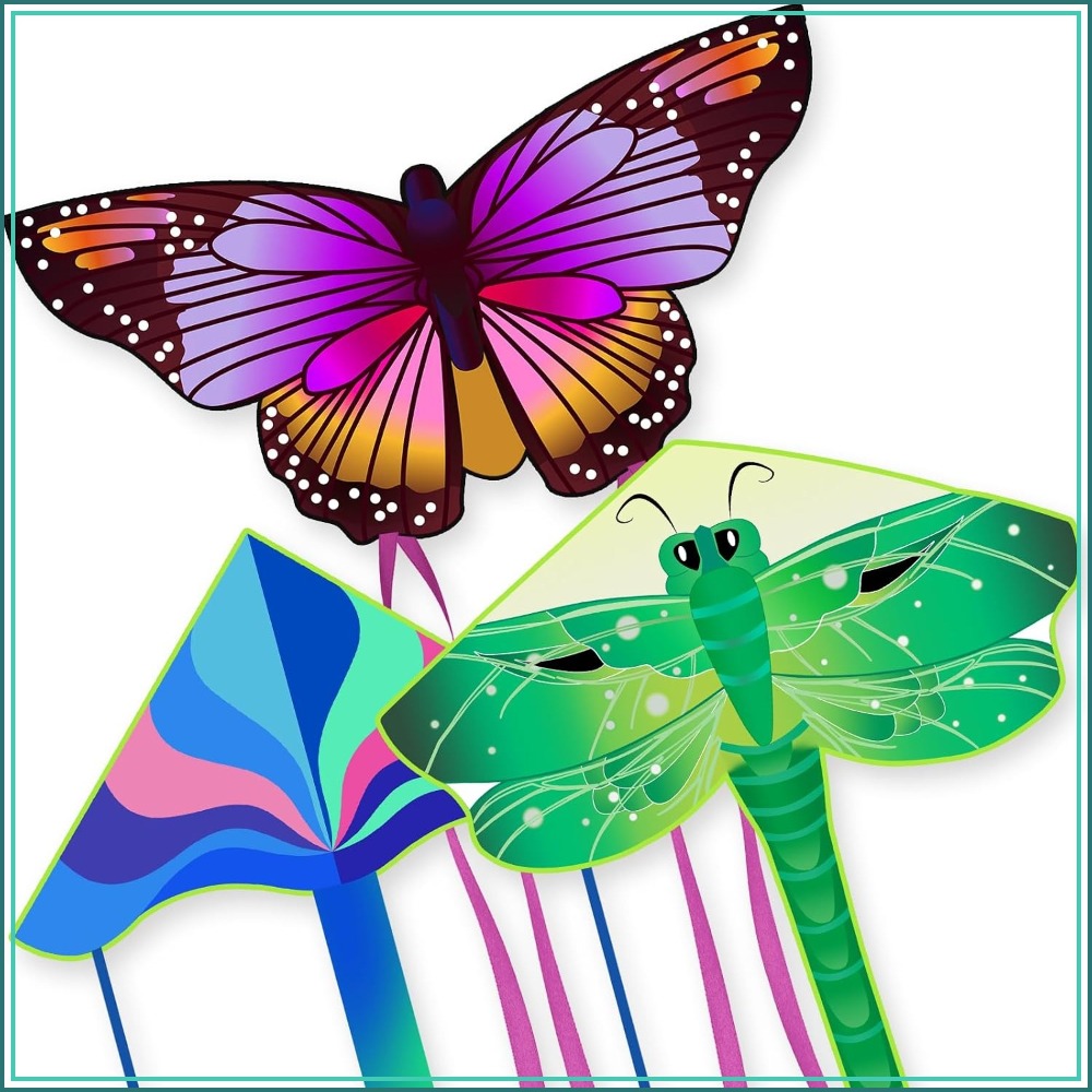 3 Pack Large Kites Butterfly D - Kids Outdoor Easter Gifts review and price