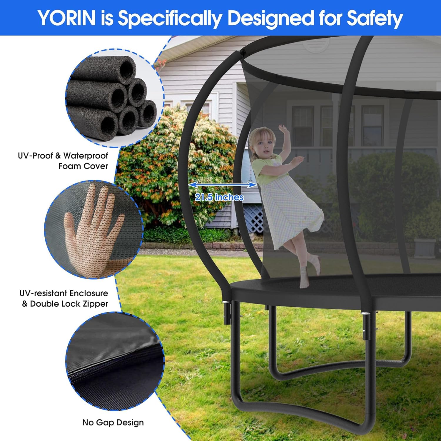 Large Outdoor Trampoline with  - Outdoor Kid review and price