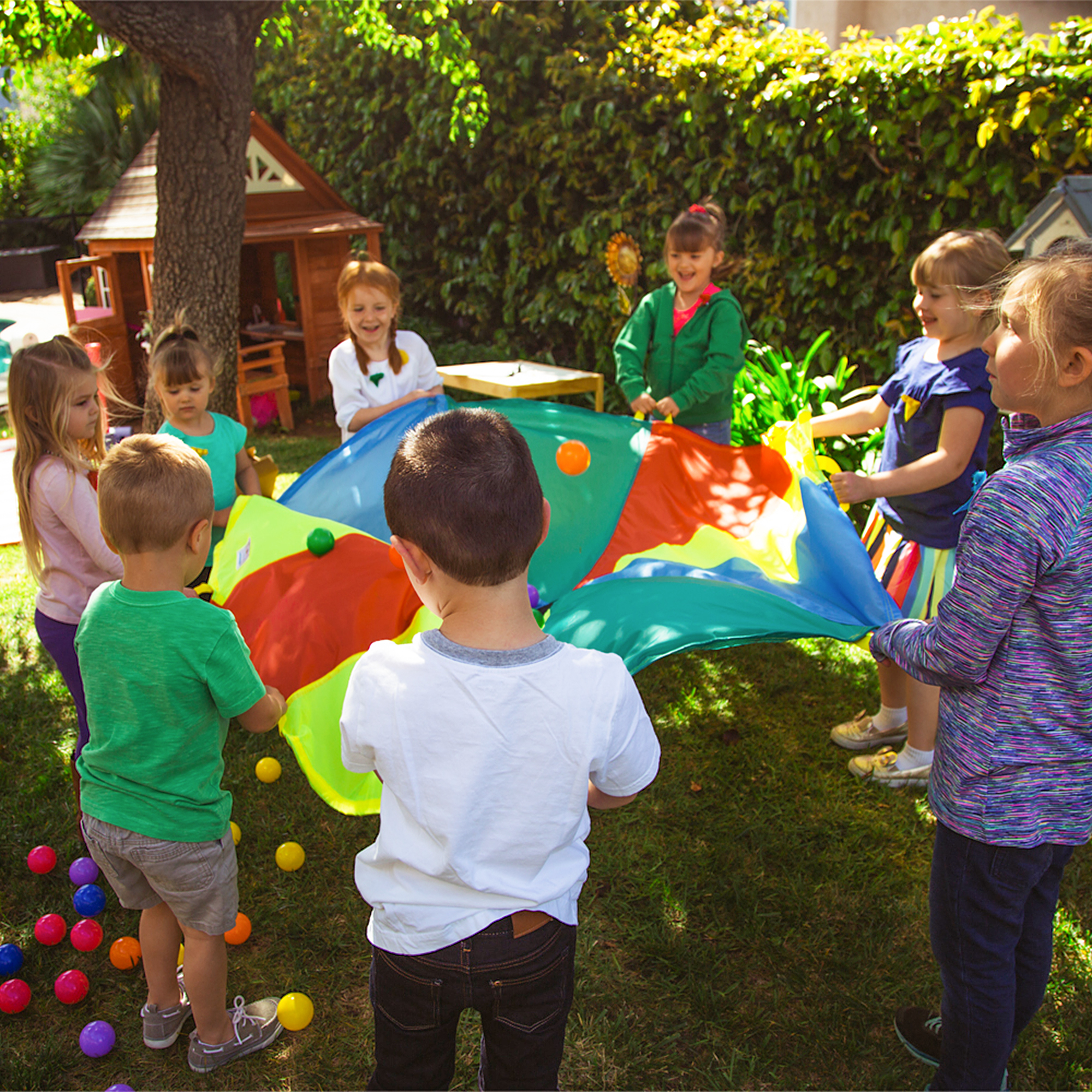 Multicolored Kids Play Parachu - Kids Indoor Outdoor Games review and price