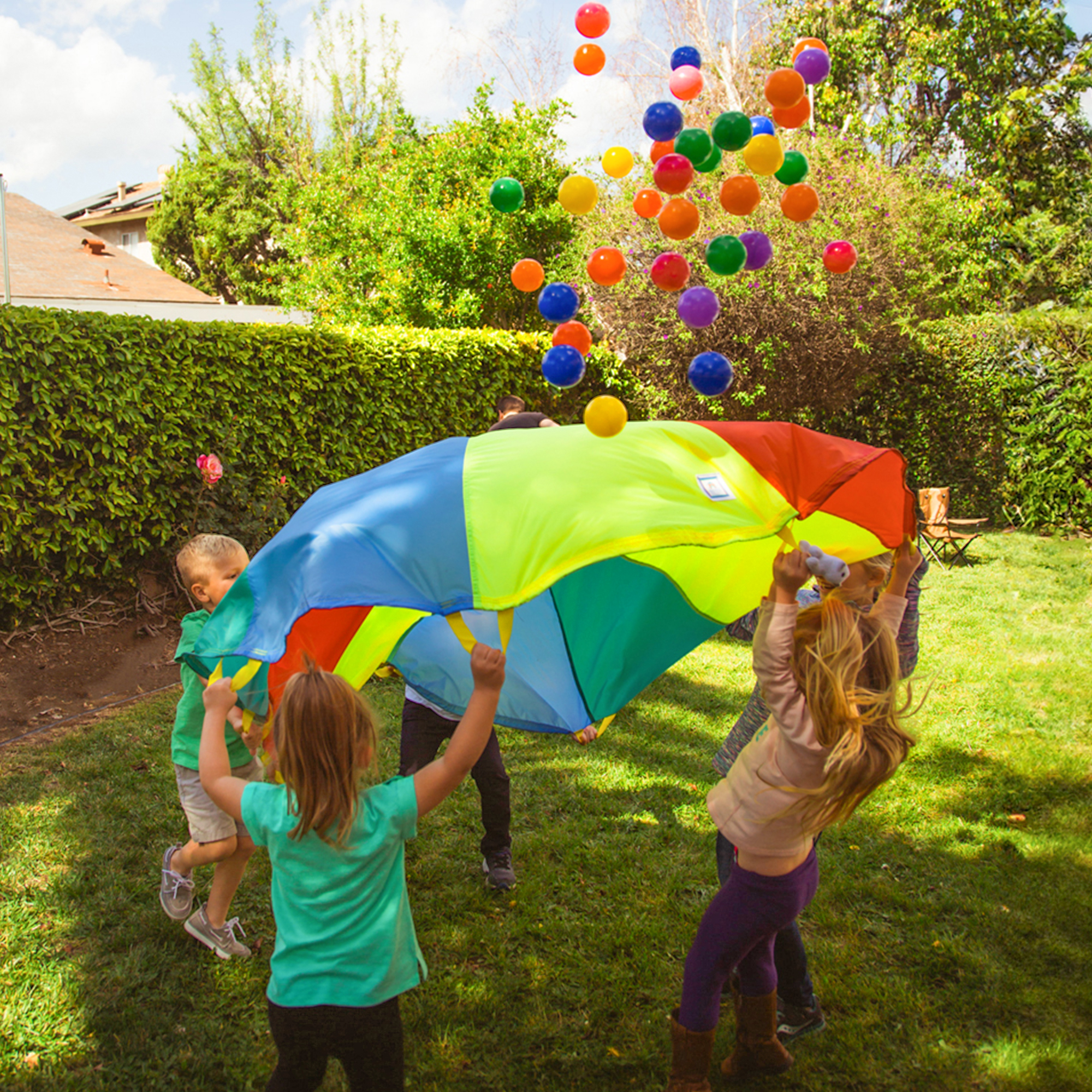 Multicolored Kids Play Parachu - Kids Indoor Outdoor Games review and price