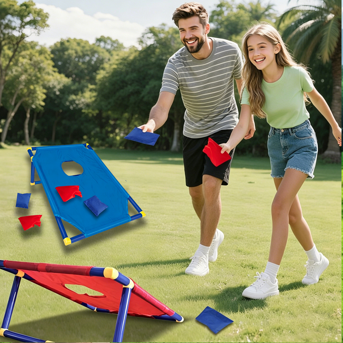 Portable Bean Bag Toss Game-In - Kids Indoor Outdoor Games review and price