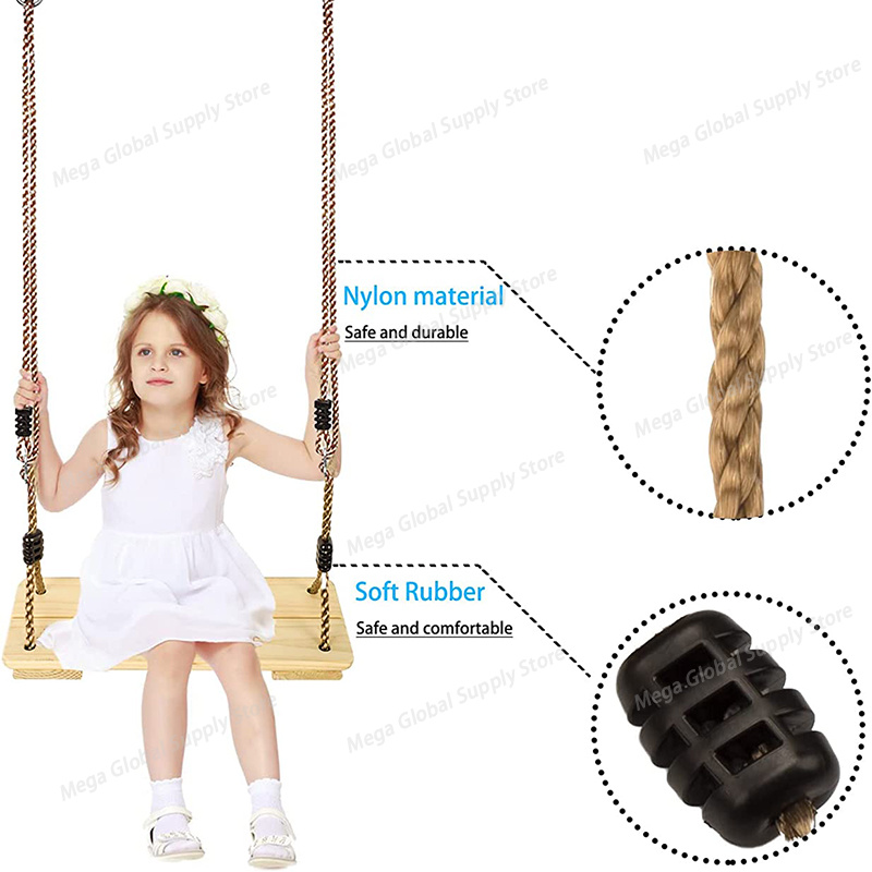 Wood Swing for Kid Outdoor Han - Kids Outdoor Swing review and price
