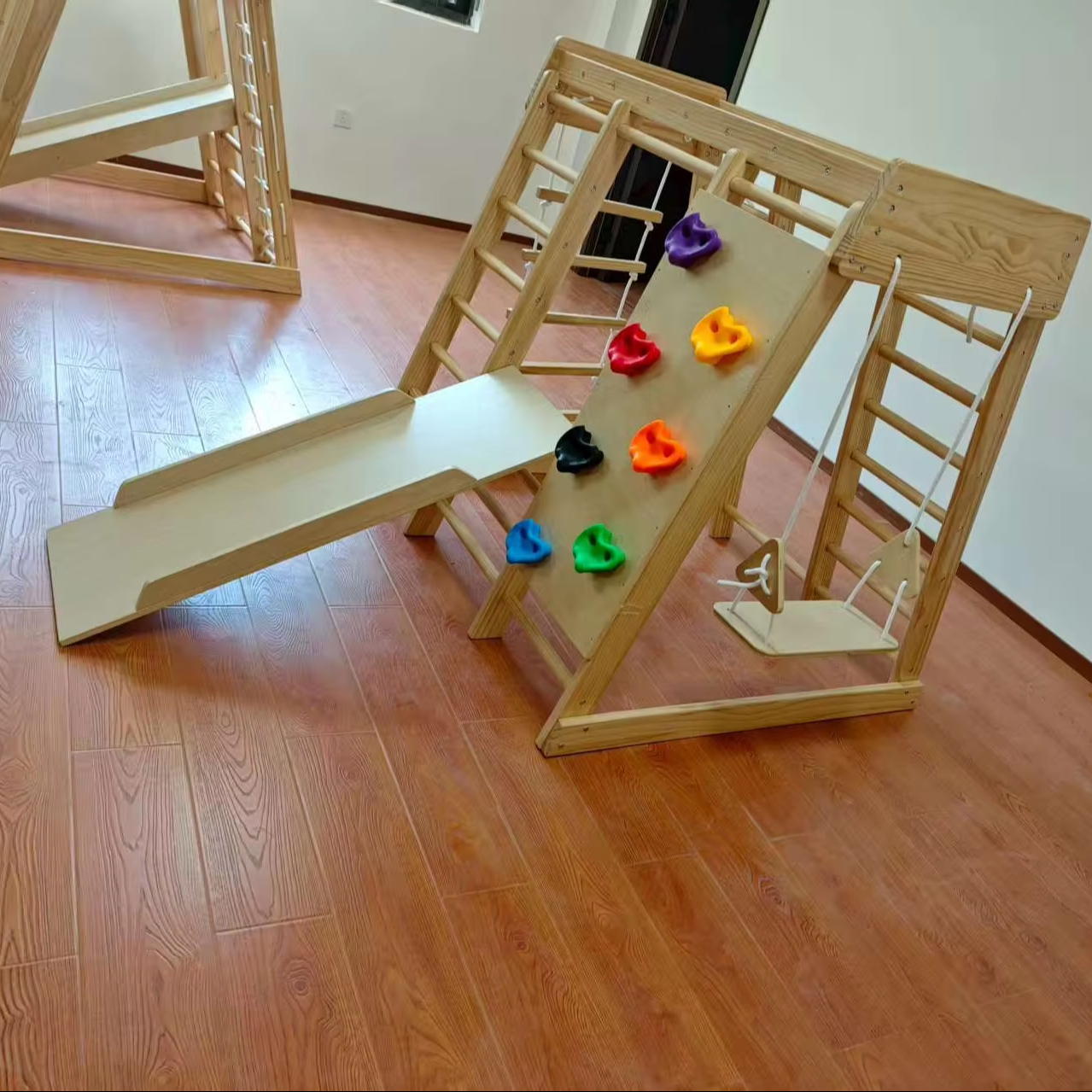 Wooden Kids Climbing Frame Lad - Kids Indoor Outdoor Games review and price