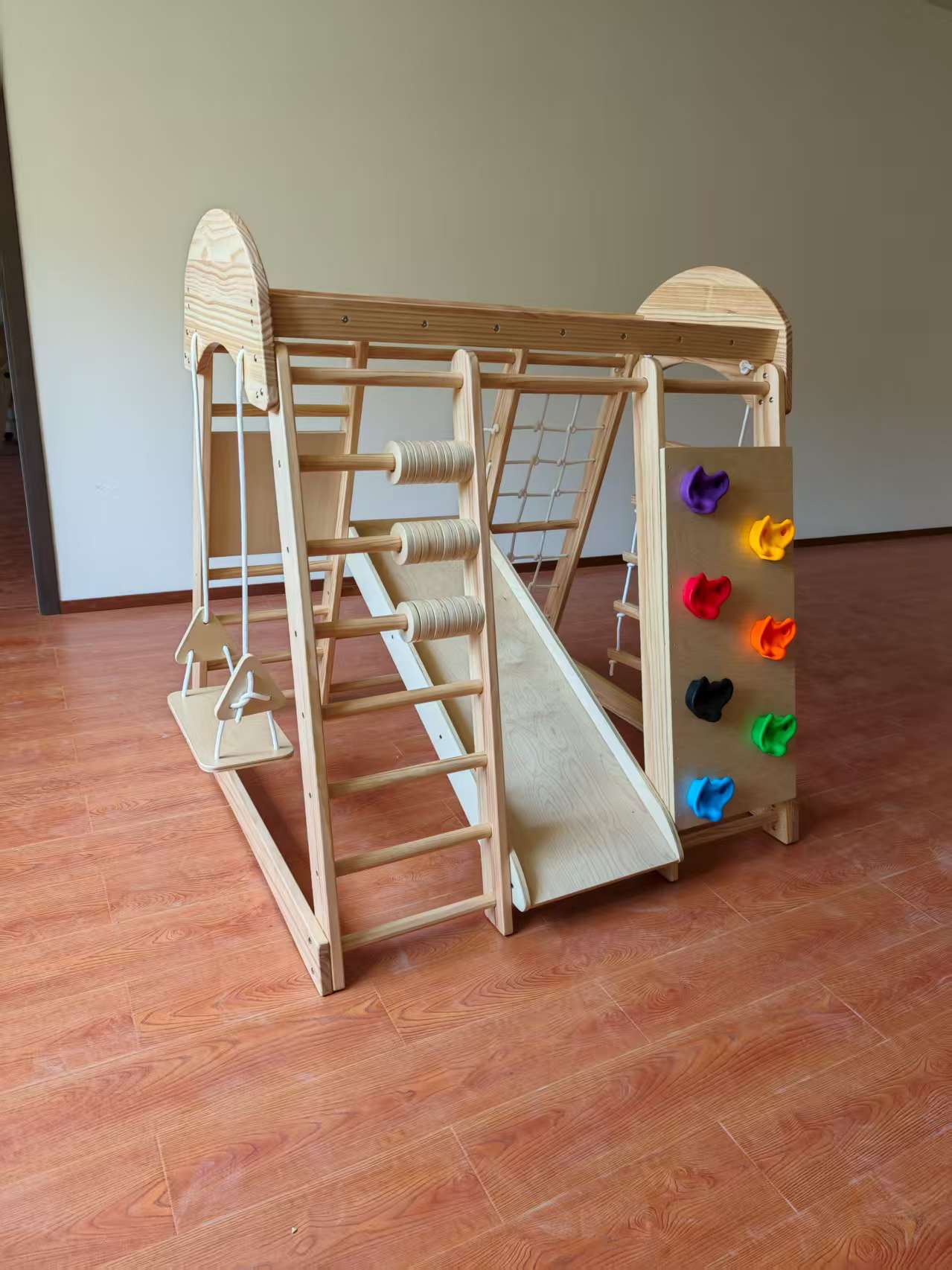 Wooden Kids Climbing Frame Lad - Kids Indoor Outdoor Games review and price