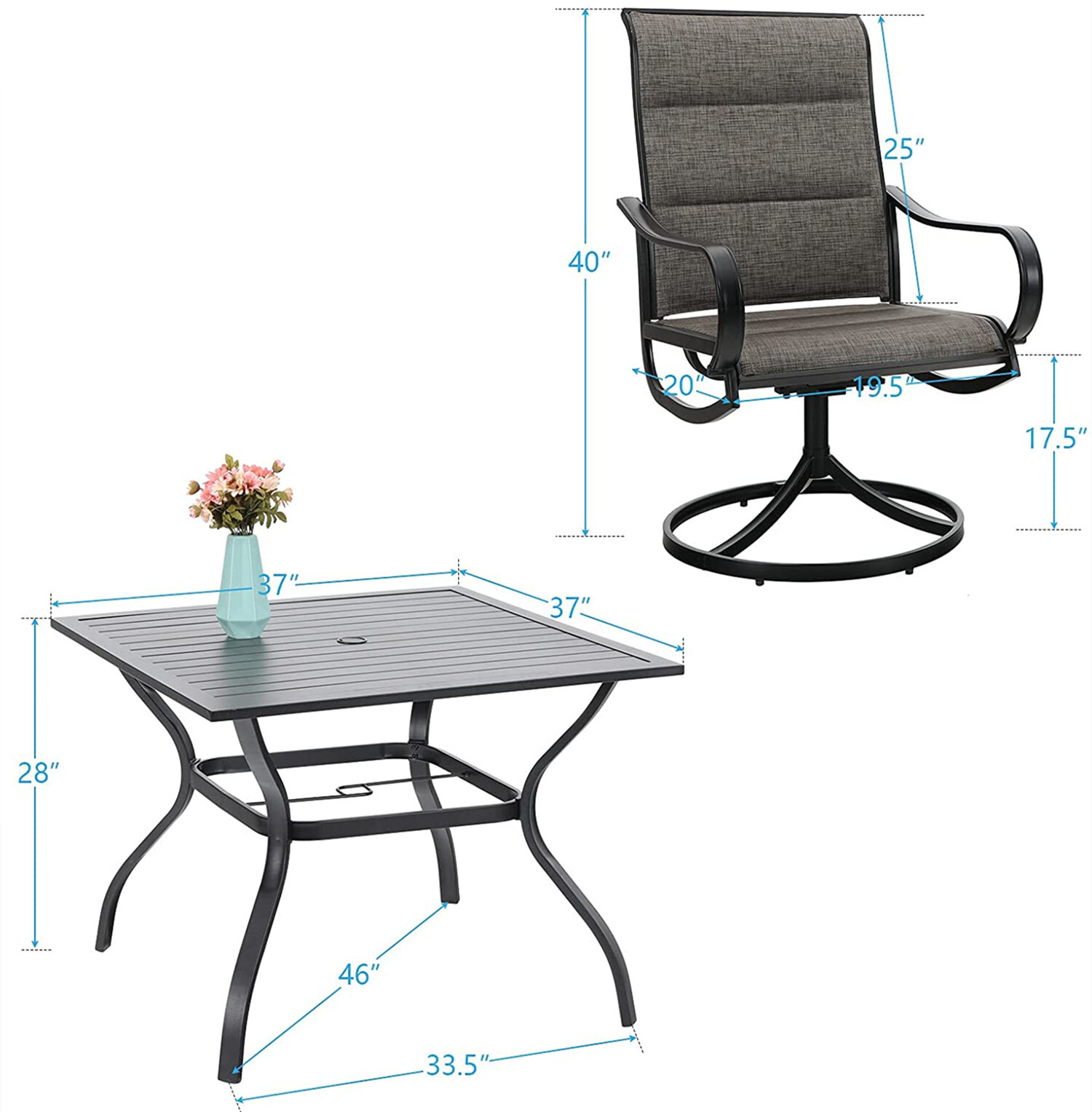 Patio Furniture Set of 6 with  - Kids Outdoor Dining Set review and price