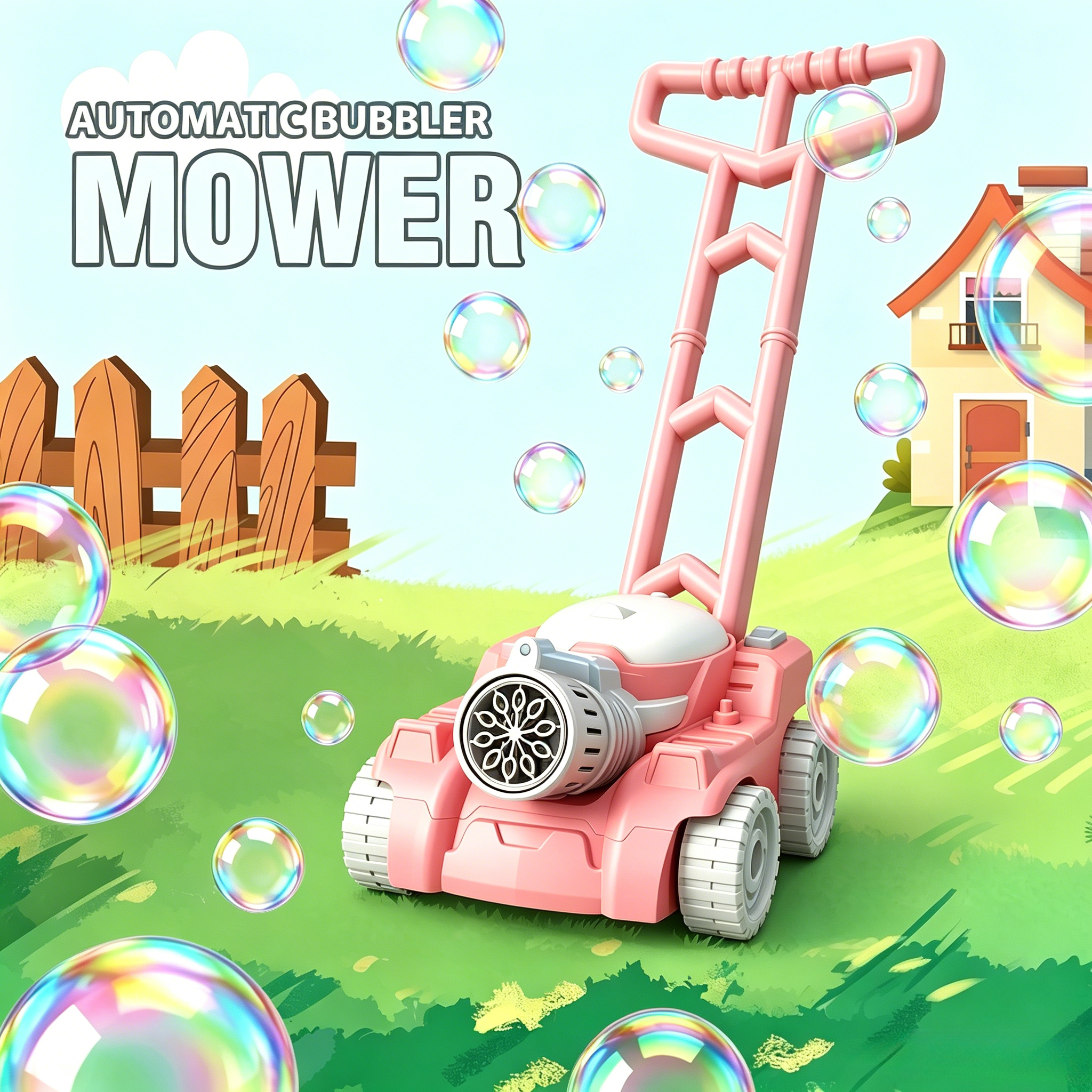 1Pc Bubble Lawn Mower, kids pu - Kids Outdoor Lawn Mower review and price