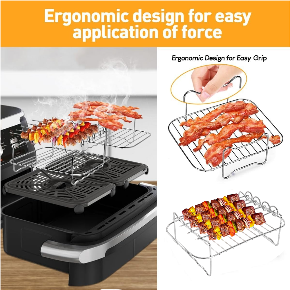 1set Air Fryer Grill Rack For  - Kids Outdoor Ninja Equipment review and price