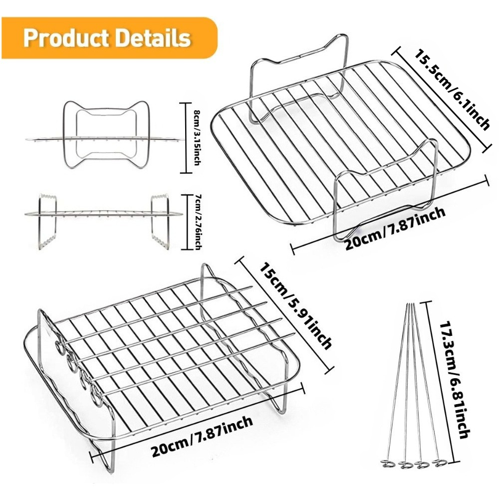 1set Air Fryer Grill Rack For  - Kids Outdoor Ninja Equipment review and price