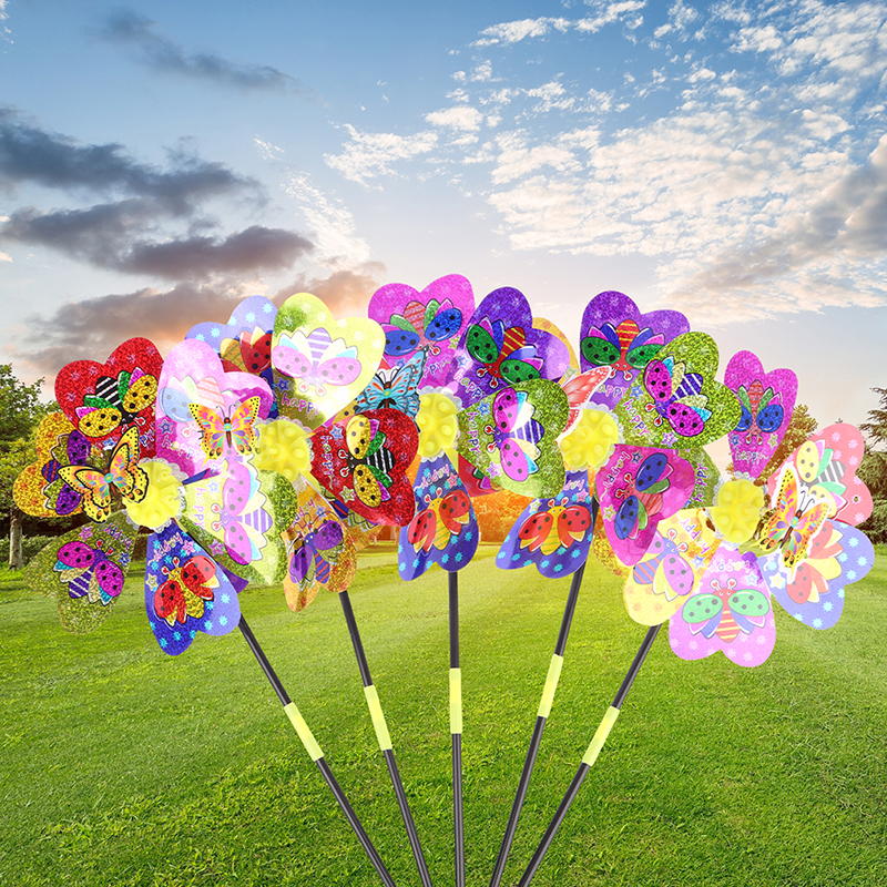 1Pc Colorful Sequin Windmill C - Kids Outdoor Yard Toys review and price