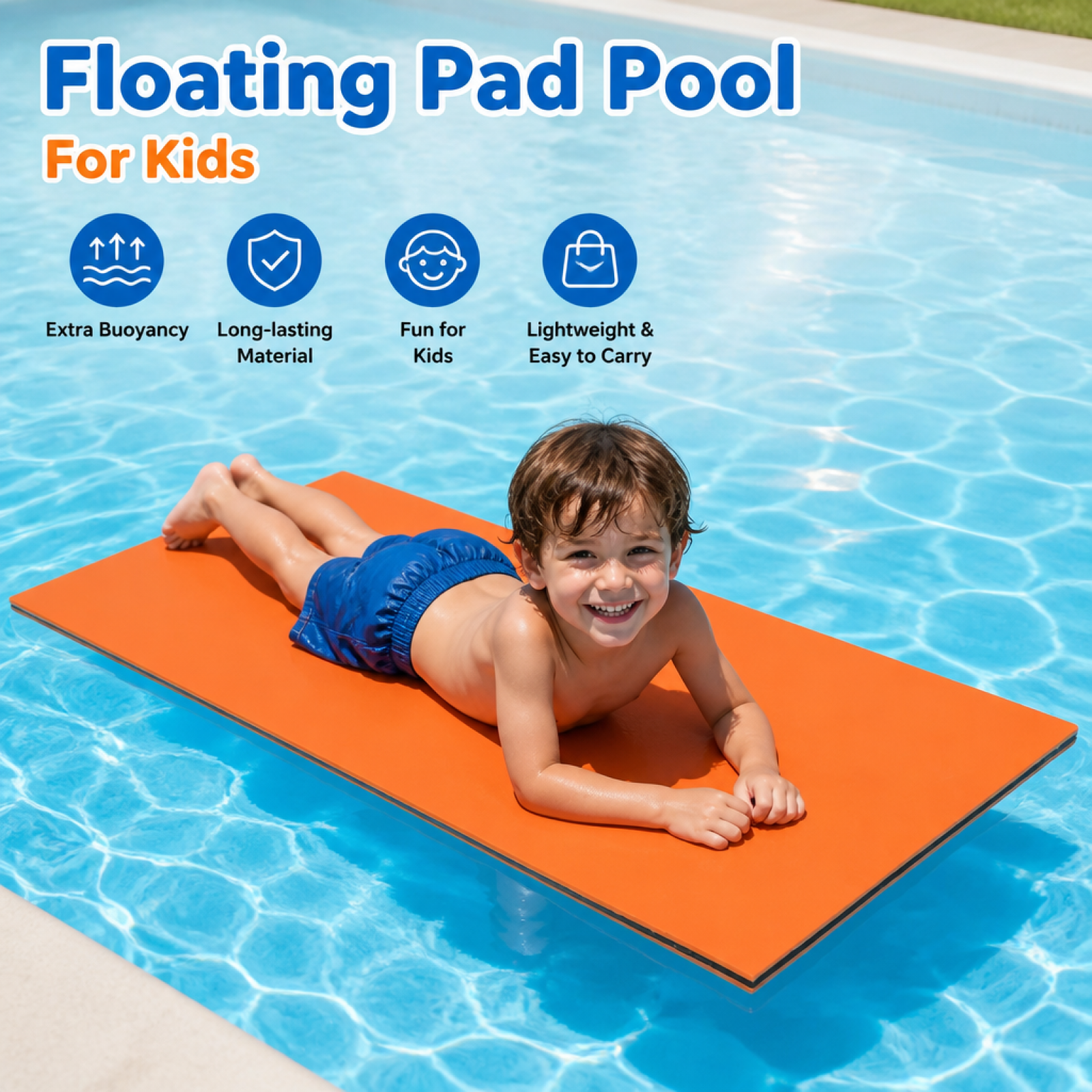 Floating Pad Pool for Kids Sof - Kids Outdoor Loungers review and price