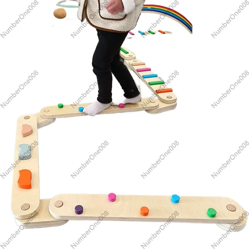 Thick Wooden Balance Beam Tact - Kids Outdoor Balance Beam review and price