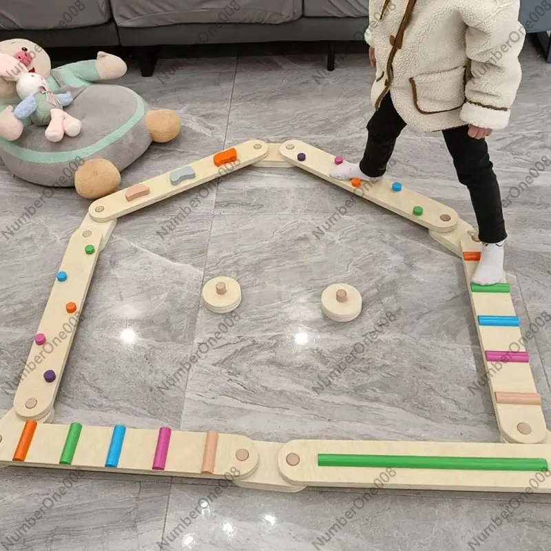 Thick Wooden Balance Beam Tact - Kids Outdoor Balance Beam review and price
