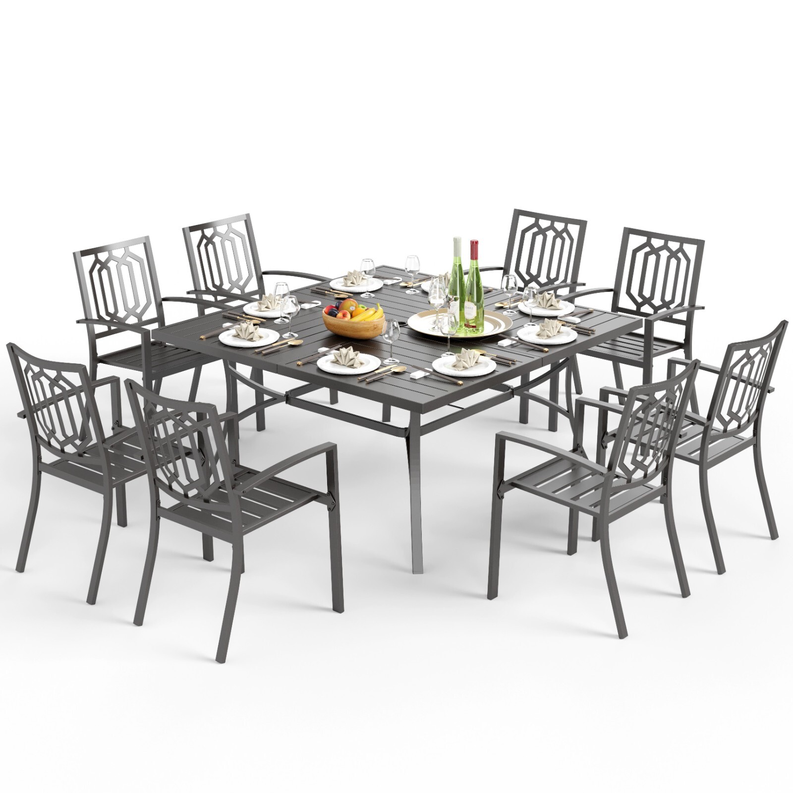 9 Piece Patio Table Set Outdoo - Kids Outdoor Dining Set review and price