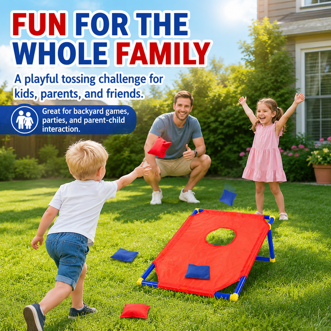 Kids Bean Bag Toss Game Set Po - Kids Indoor Outdoor Games review and price