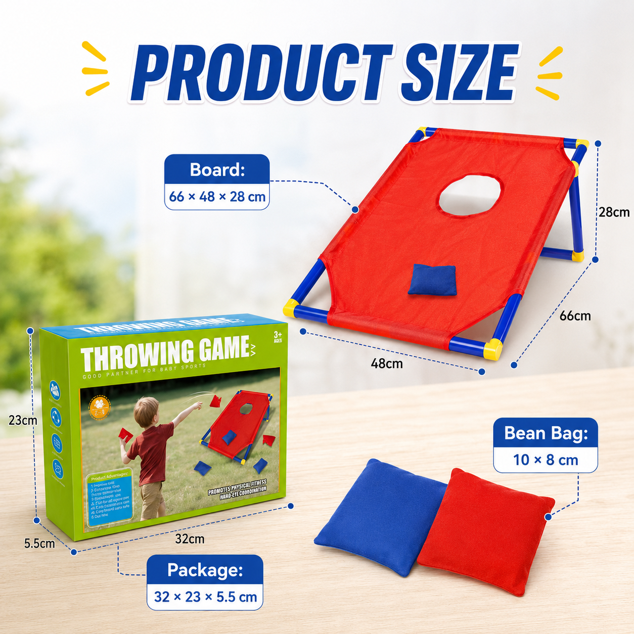 Kids Bean Bag Toss Game Set Po - Kids Indoor Outdoor Games review and price