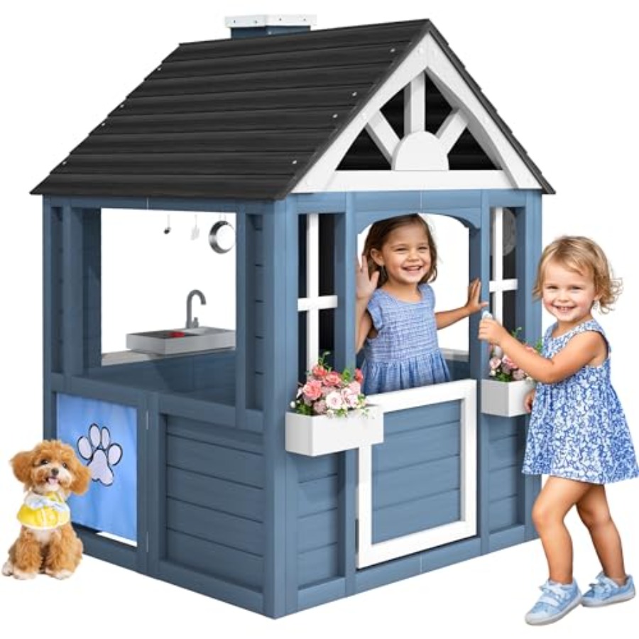 Outdoor playhouse for kids ced - Kids Outdoor Nature Play review and price