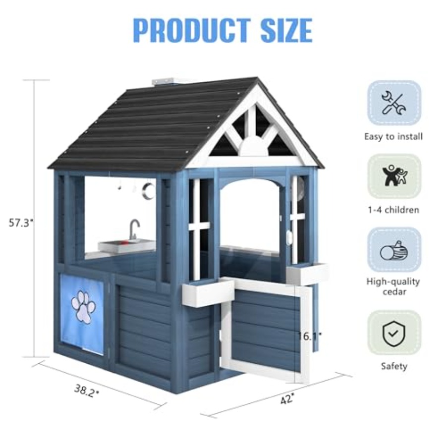 Outdoor playhouse for kids ced - Kids Outdoor Nature Play review and price