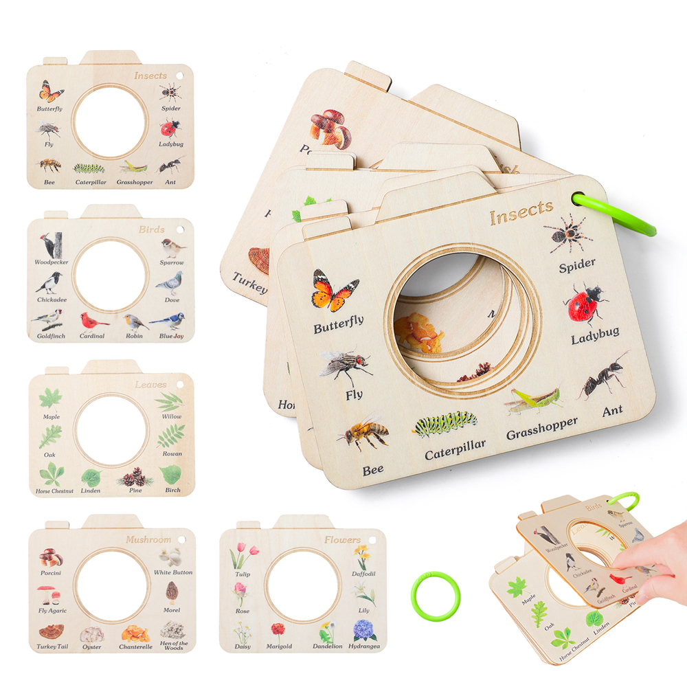 Wooden Camera Shape Nature Cog - Kids Outdoor Activity Set review and price
