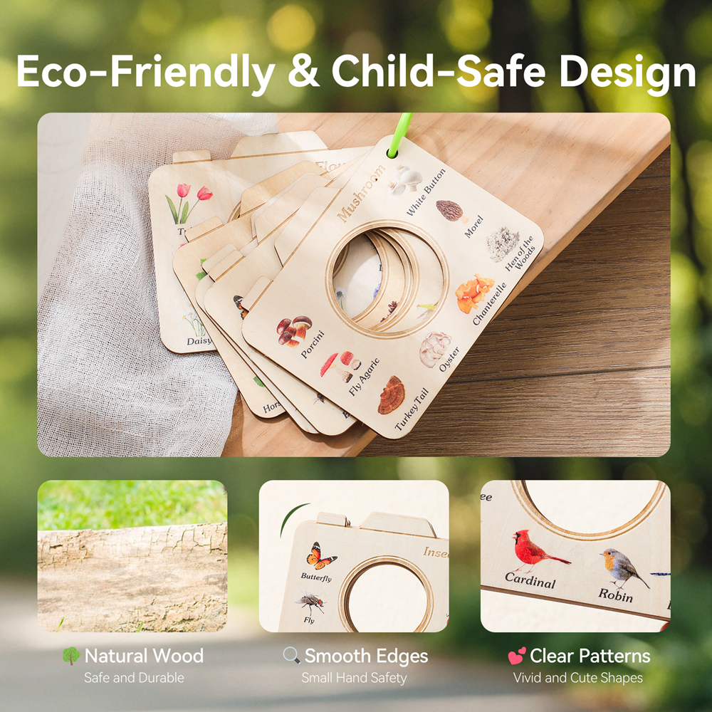 Wooden Camera Shape Nature Cog - Kids Outdoor Activity Set review and price